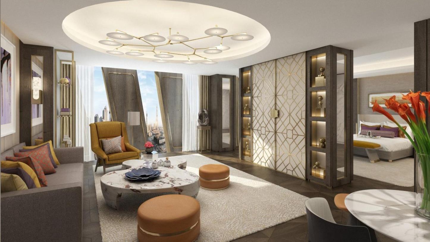 ホテル Mandarin Oriental Downtown, ドバイ エクステリア 写真