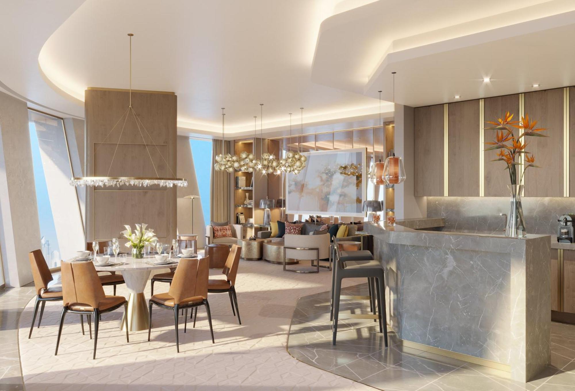 ホテル Mandarin Oriental Downtown, ドバイ エクステリア 写真
